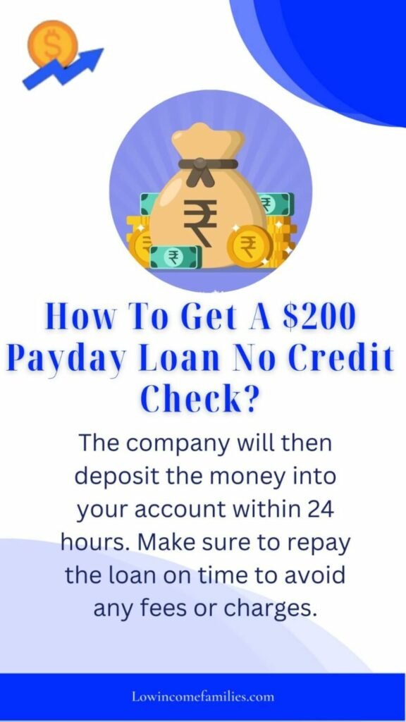 200 dollar loan no credit check
