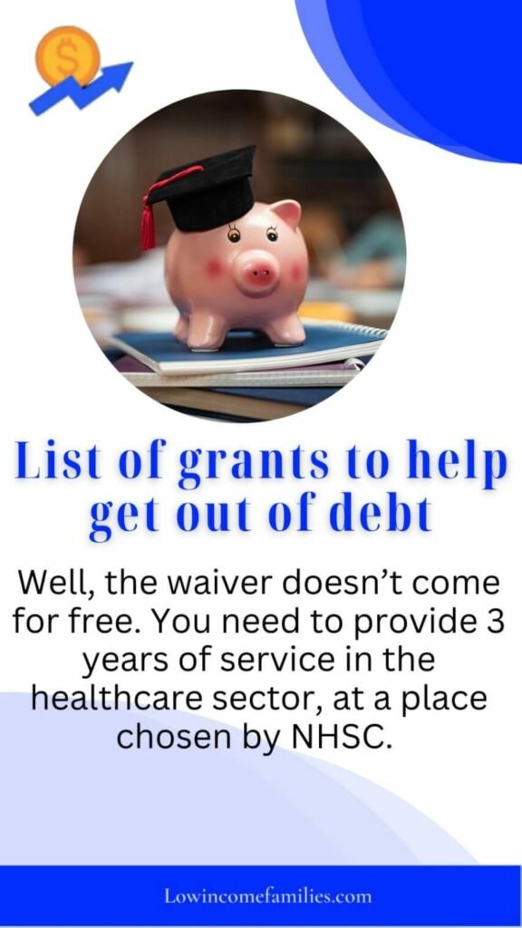 Free grants to pay off student loans