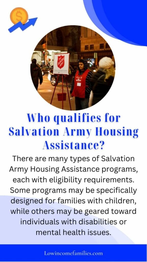 Salvation army housing assistance for single mothers