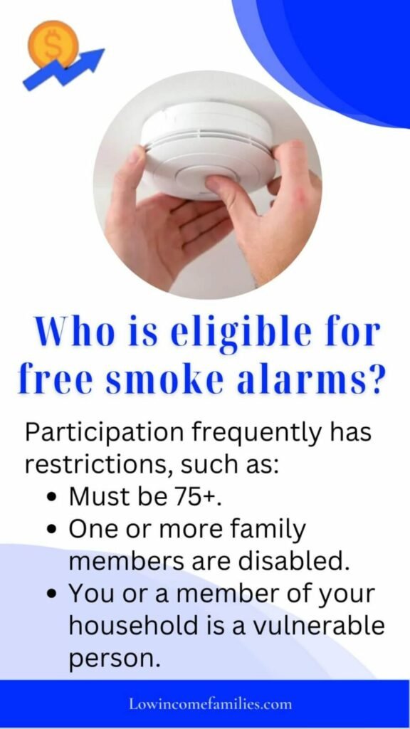 Who is eligible for free smoke alarms