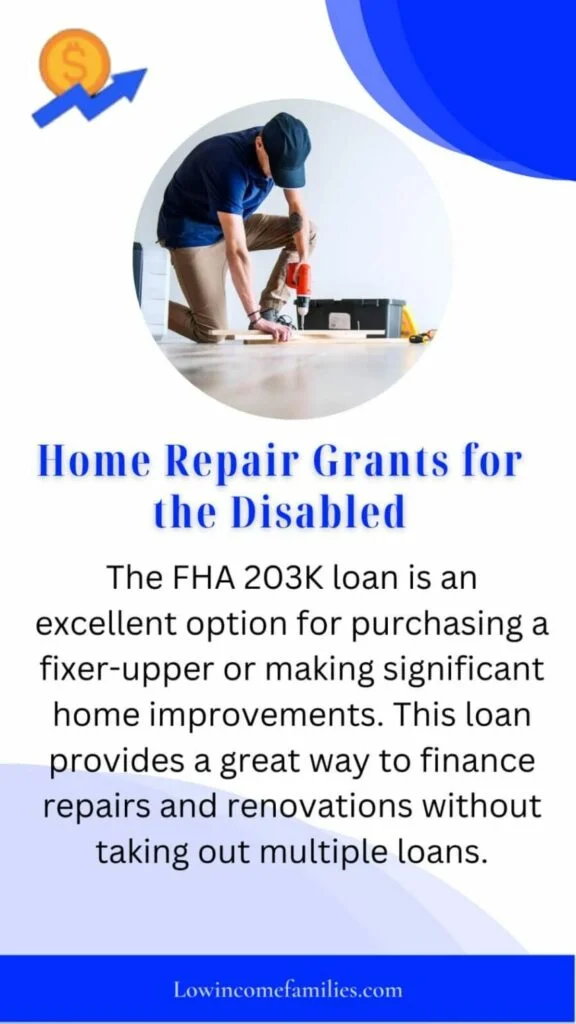 Disability grants for home renovation