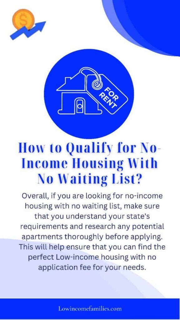 Low income housing with no waiting list near me